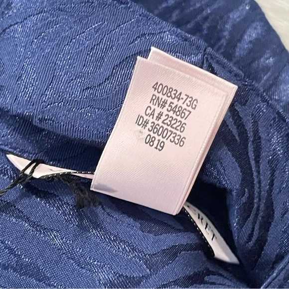 NWT Victoria Secret Pajama Zebra Jumpsuit Jumper Medium Blue Black Retail $150 - Picture 12 of 12